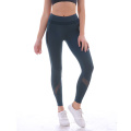 Mesh Fitness Sports Leggings Ankle Length Yoga Pants With Pockets For Women Gym Exercise Tights
